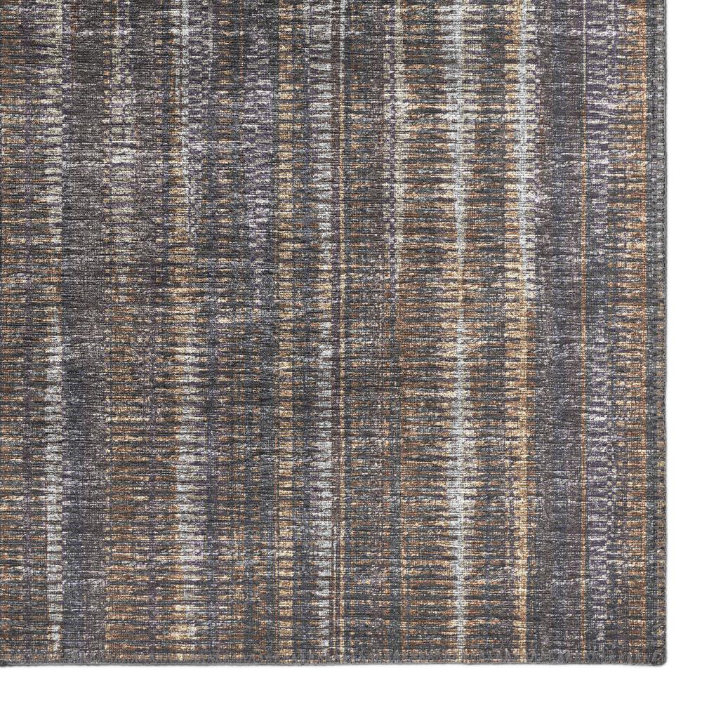Waverly Brown Contemporary Striped 2'3" x 7'6" Runner Rug Brown AWA31