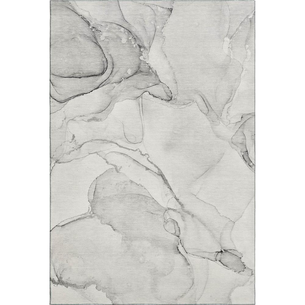 Luxury Washable Odyssey OY13 Gray 2'6" x 3'10" Rug