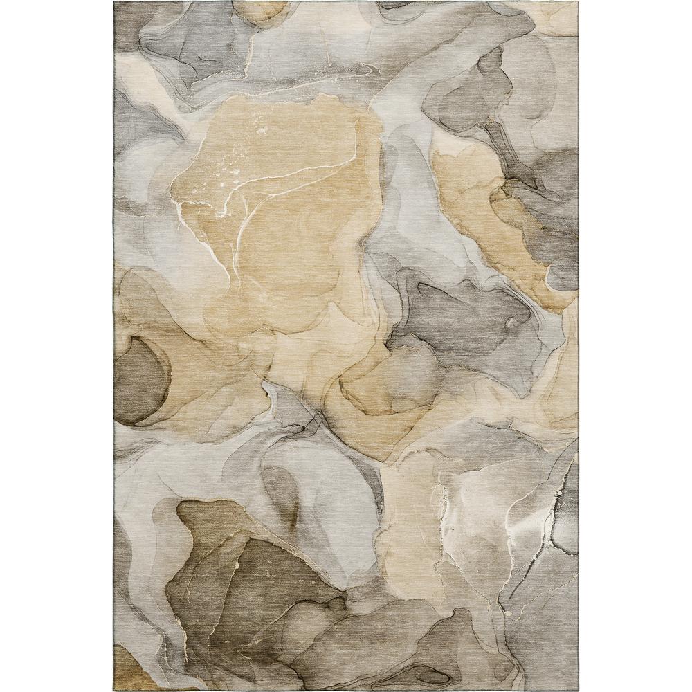 Luxury Washable Odyssey OY4 Taupe 2'6" x 3'10" Rug