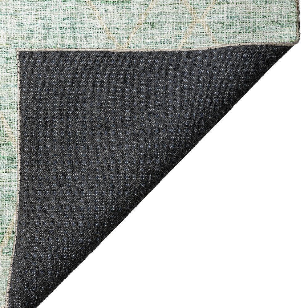 Luxury Washable Indoor/Outdoor Portico Aloe 2'3" x 7'6" Runner Rug