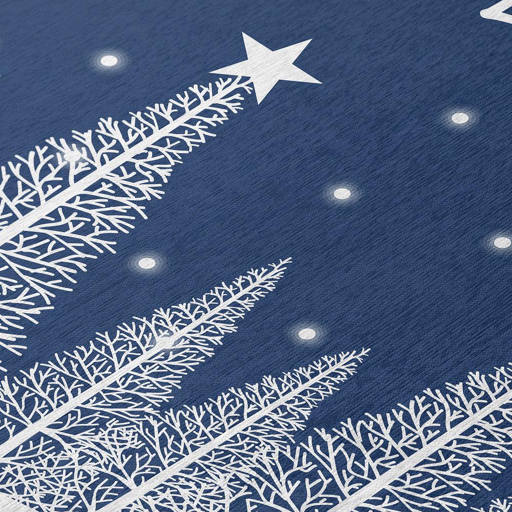 Indoor/Outdoor Wonderland WN12 Navy Washable 2'3" x 7'6" Runner Rug