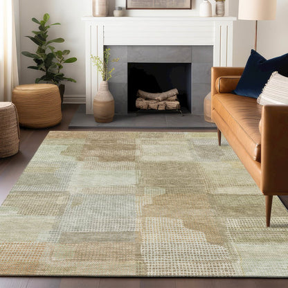 Luxury Washable Indoor/Outdoor Ravenna Beige 3' x 5' Rug