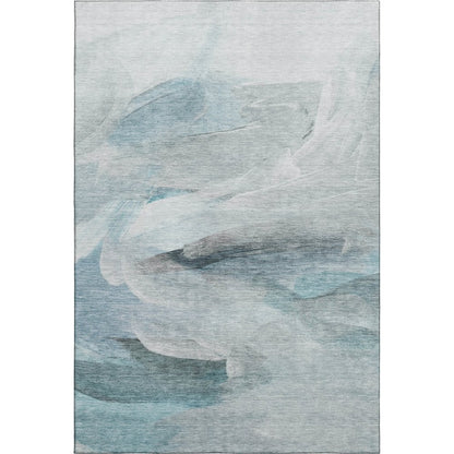 Luxury Washable Indoor/Outdoor Ravenna Teal 3' x 5' Rug