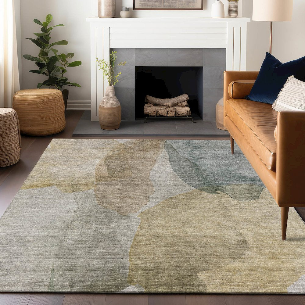 Luxury Washable Indoor/Outdoor Ravenna Wheat 3' x 5' Rug