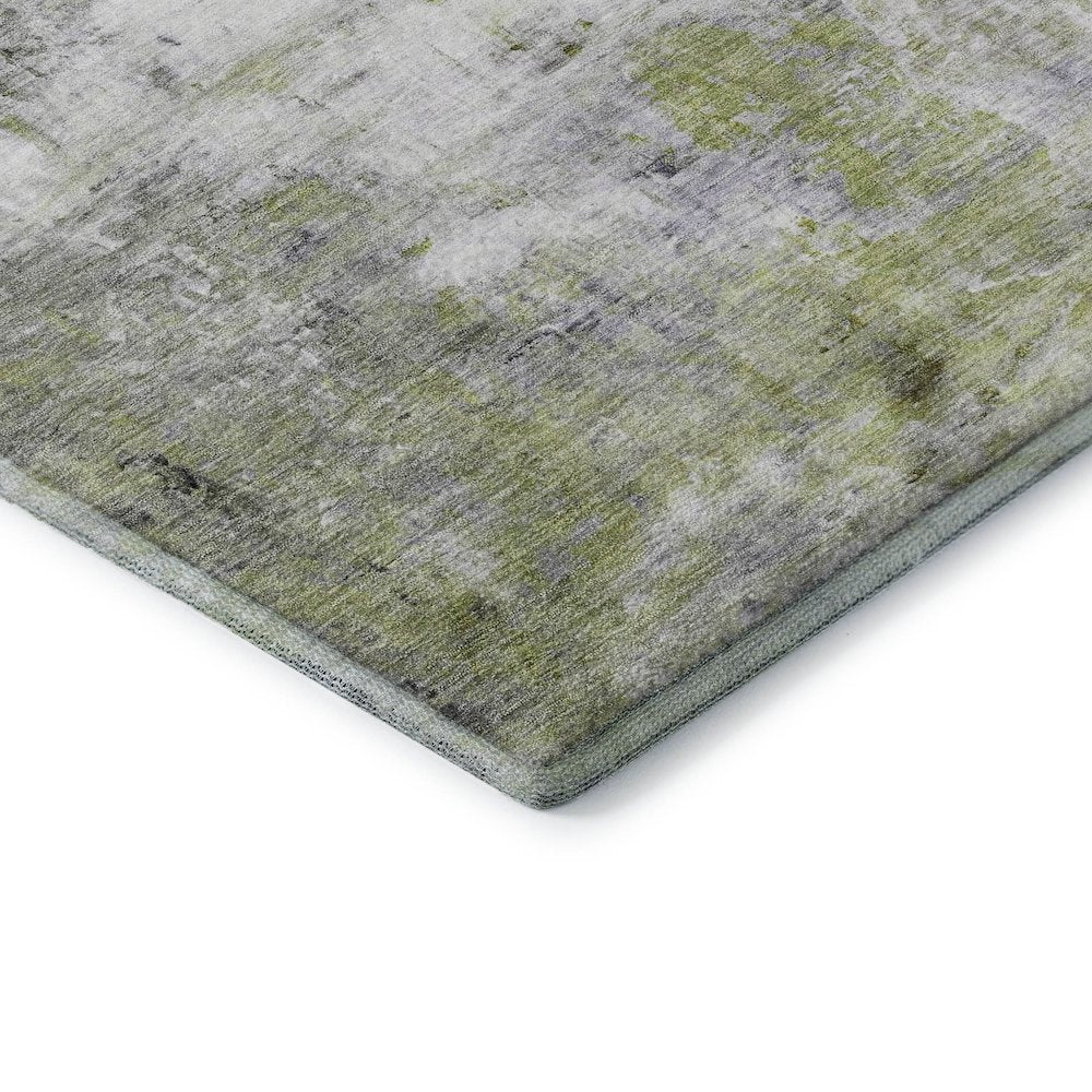 Luxury Washable Indoor/Outdoor Ravenna Aloe 2'3" x 7'6" Runner Rug