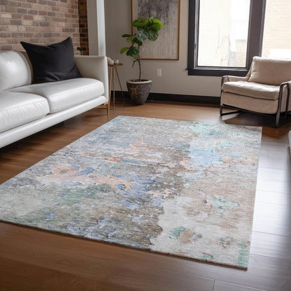Luxury Washable Indoor/Outdoor Ravenna Taupe 3' x 5' Rug