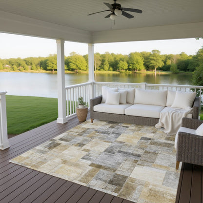 Luxury Washable Indoor/Outdoor Ravenna Granite 3' x 5' Rug