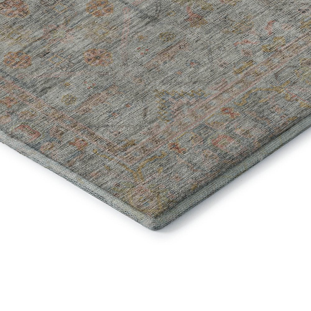 Luxury Washable Indoor/Outdoor Ravenna Taupe 2'3" x 7'6" Runner Rug