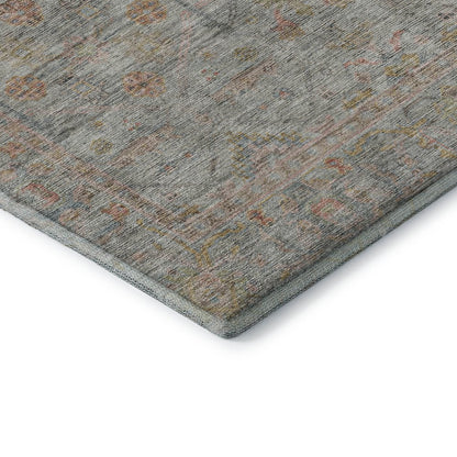 Luxury Washable Indoor/Outdoor Ravenna Taupe 2'3" x 7'6" Runner Rug