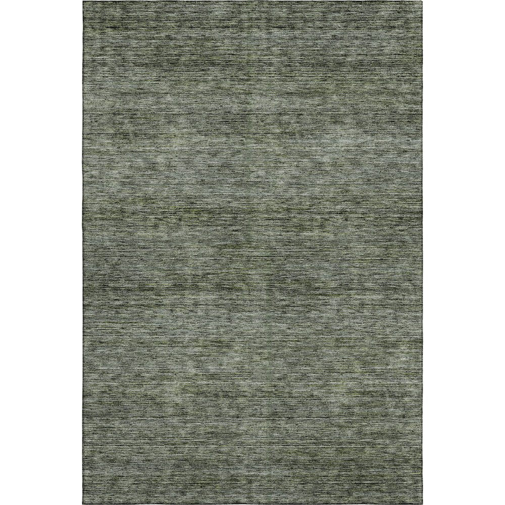 Luxury Washable Indoor/Outdoor Soft Essentials SE1 Green 3' x 5' Rug