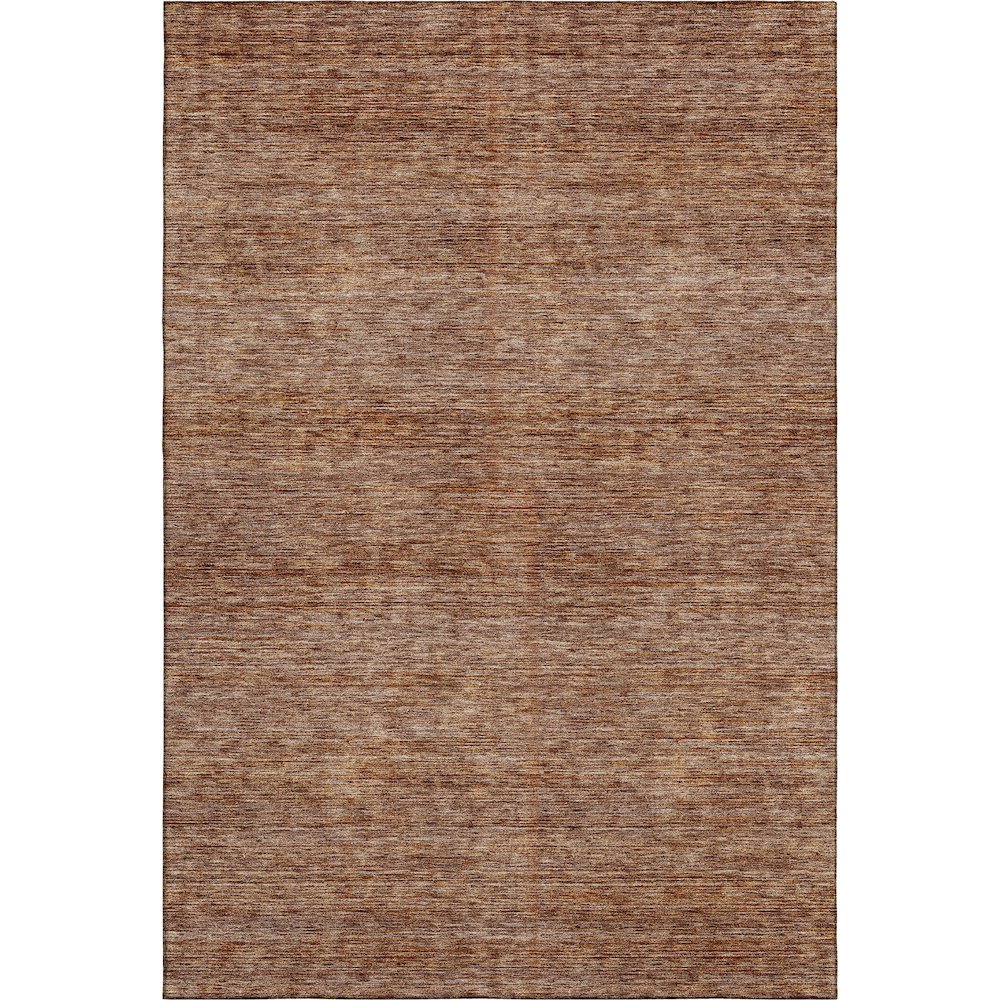 Luxury Washable Indoor/Outdoor Soft Essentials SE1 Orange 3' x 5' Rug