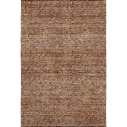 Luxury Washable Indoor/Outdoor Soft Essentials SE1 Orange 3' x 5' Rug