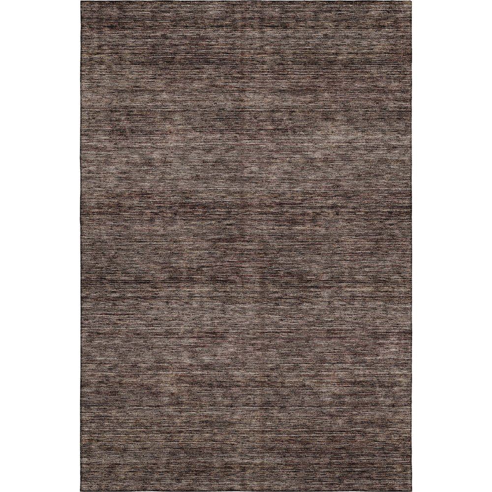 Luxury Washable Indoor/Outdoor Soft Essentials SE1 Brown 3' x 5' Rug