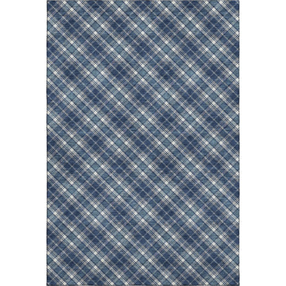 Luxury Washable Indoor/Outdoor Soft Essentials SE3 Blue 3' x 5' Rug