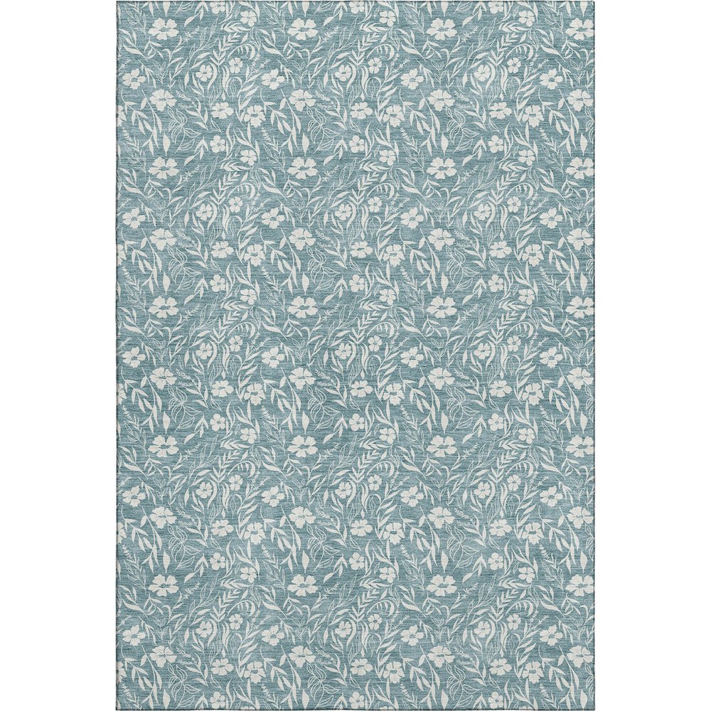 Luxury Washable Indoor/Outdoor Soft Essentials SE4 Teal 3' x 5' Rug