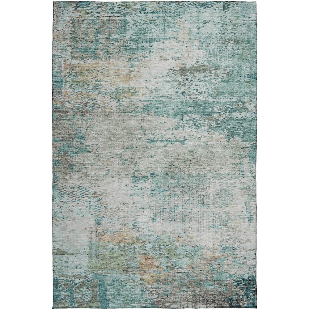 Luxury Washable Indoor/Outdoor Solace Teal 3' x 5' Rug