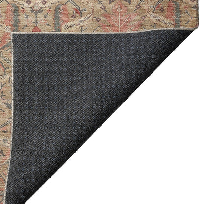Luxury Washable Indoor/Outdoor Solace Tan 2'3" x 7'6" Runner Rug