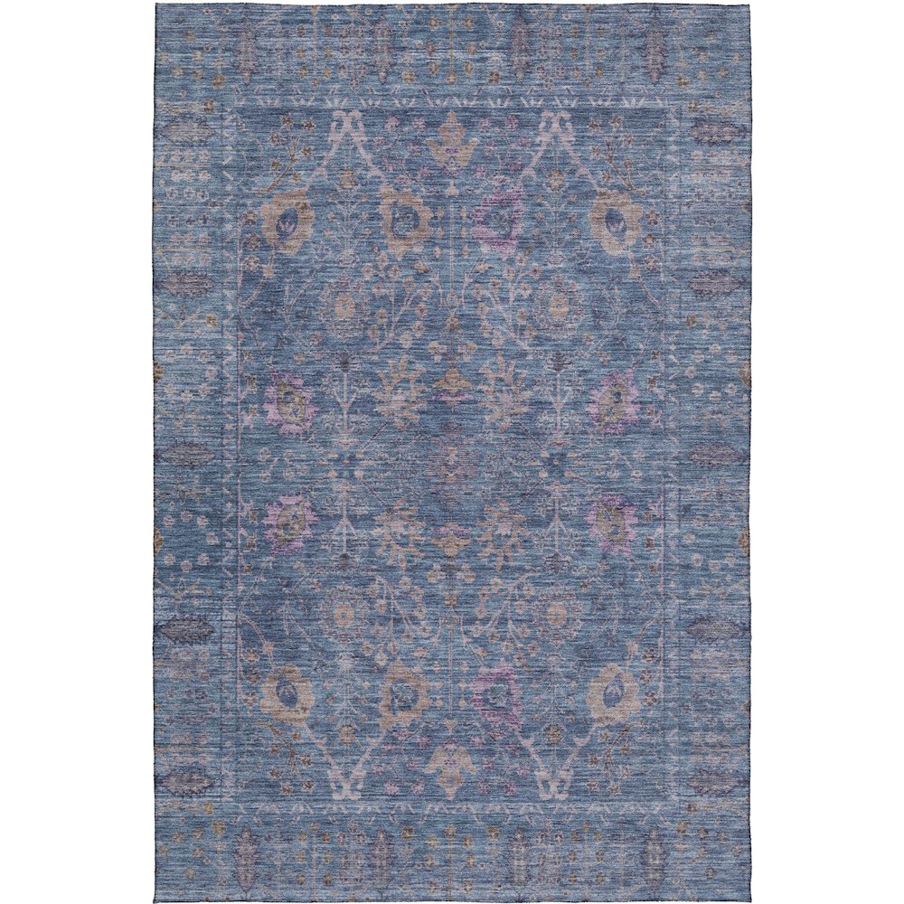Luxury Washable Indoor/Outdoor Solace Denim 3' x 5' Rug
