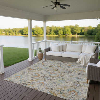 Indoor/Outdoor Silk Road Flax 3' x 5' Rug