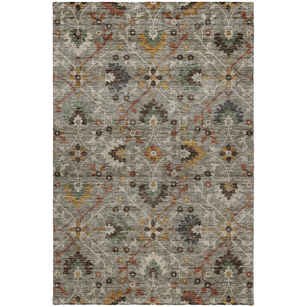 Indoor/Outdoor Silk Road Pewter 3' x 5' Rug