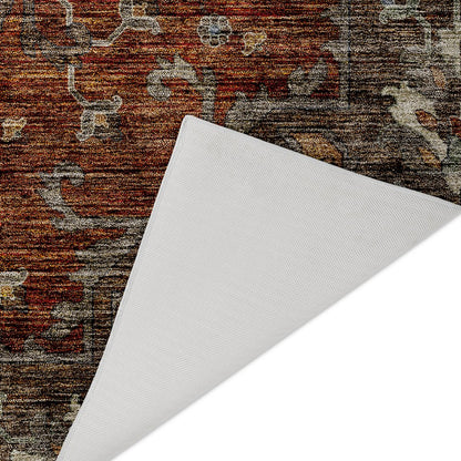 Indoor/Outdoor Silk Road Paprika 2'3" x 7'6" Runner Rug