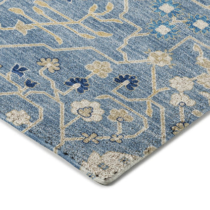 Luxury Washable Indoor/Outdoor Tabrook Denim 2'3" x 7'6" Runner Rug