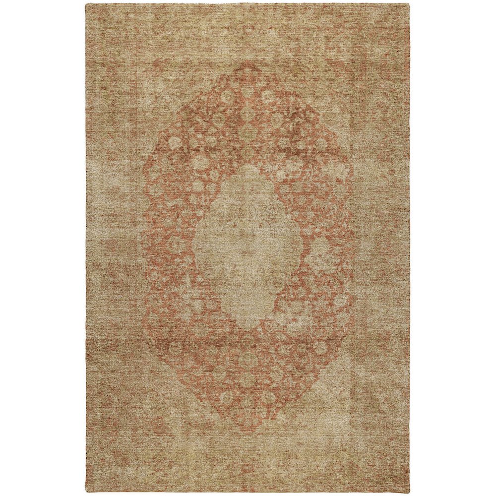 Luxury Washable Indoor/Outdoor Tabrook Paprika 3' x 5' Rug
