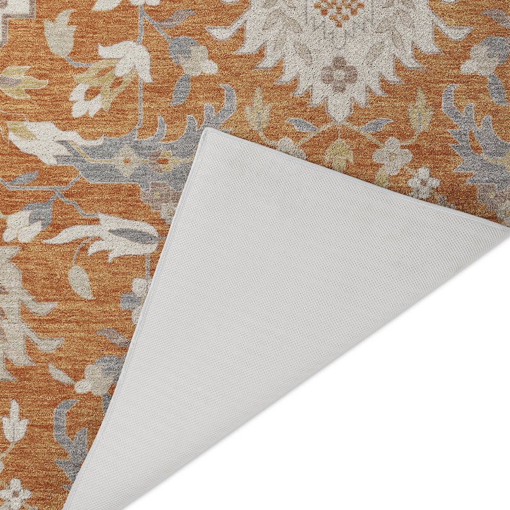 Luxury Washable Indoor/Outdoor Tabrook Copper 2'3" x 7'6" Runner Rug
