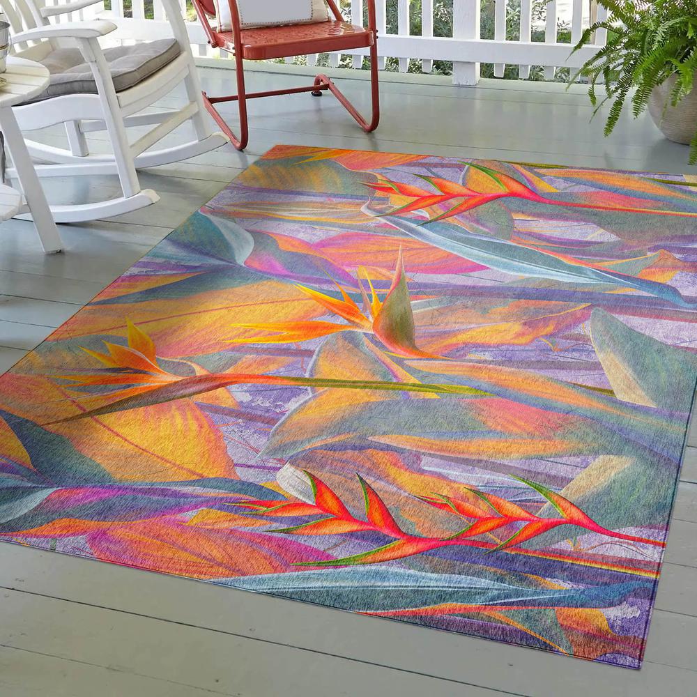 Indoor/Outdoor Tropics TC14 Passion Washable 2'6" x 3'10" Rug