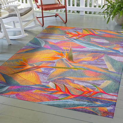 Indoor/Outdoor Tropics TC14 Passion Washable 2'6" x 3'10" Rug