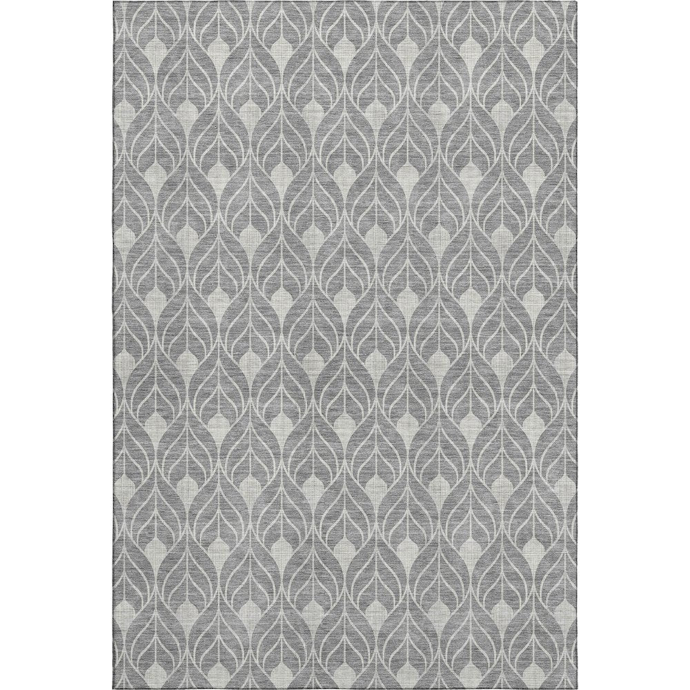 Luxury Washable Indoor/Outdoor The Reserve Gray 3' x 5' Rug