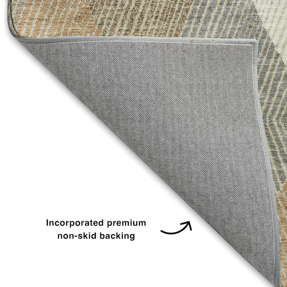 Luxury Washable Indoor/Outdoor The Reserve Copper 2'3" x 7'6" Runner Rug