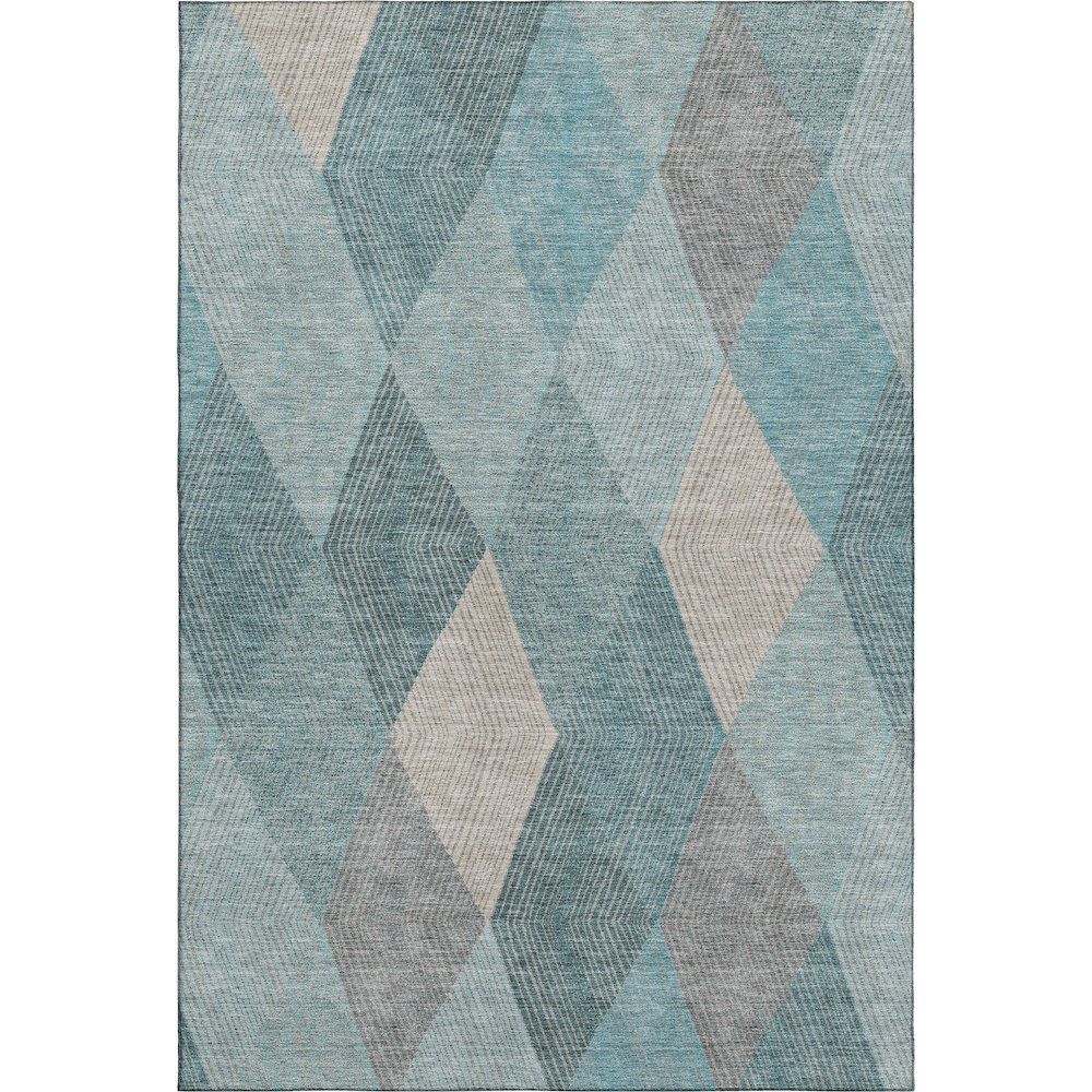 Luxury Washable Indoor/Outdoor The Reserve Turquoise 3' x 5' Rug
