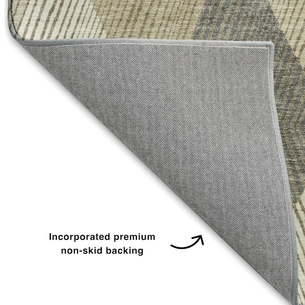 Luxury Washable Indoor/Outdoor The Reserve Wheat 2'3" x 7'6" Runner Rug