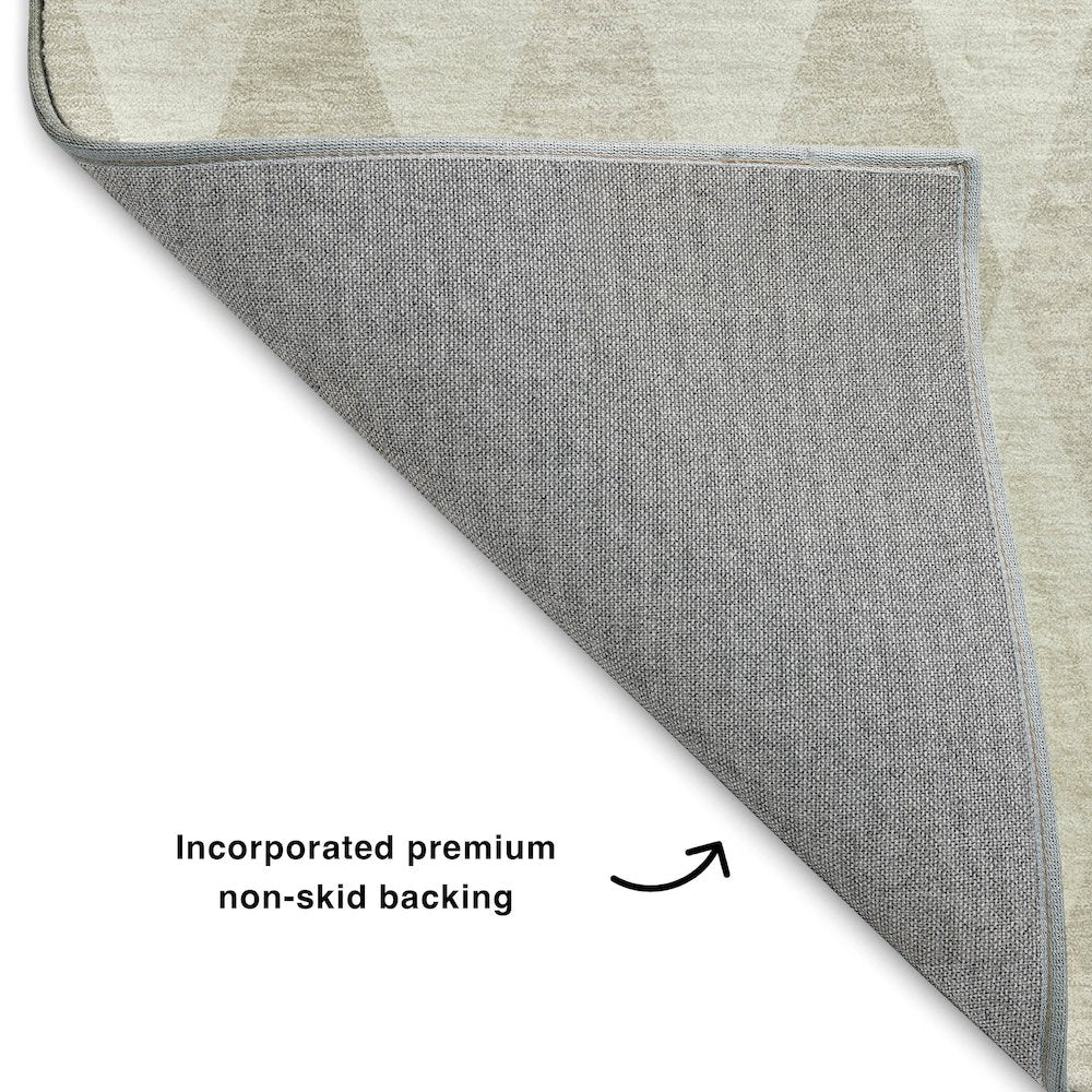 Luxury Washable Indoor/Outdoor The Reserve Ivory 2'3" x 7'6" Runner Rug