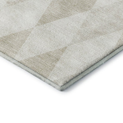 Luxury Washable Indoor/Outdoor The Reserve Ivory 2'3" x 7'6" Runner Rug