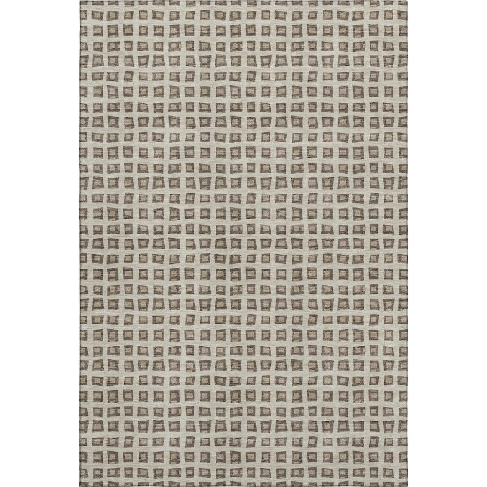Luxury Washable Indoor/Outdoor The Reserve Brown 3' x 5' Rug