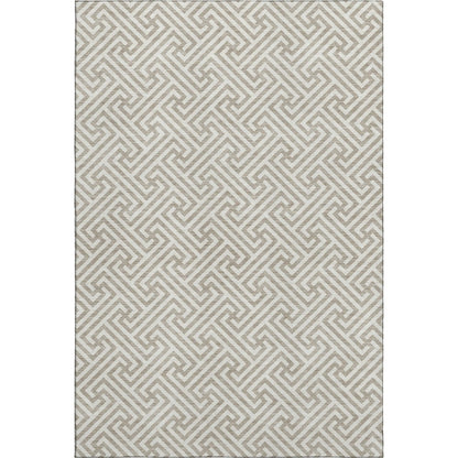 Luxury Washable Indoor/Outdoor The Reserve Flax 3' x 5' Rug