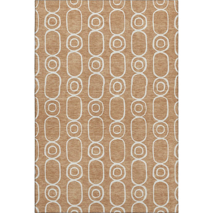 Luxury Washable Indoor/Outdoor The Reserve Copper 3' x 5' Rug