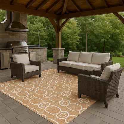 Luxury Washable Indoor/Outdoor The Reserve Copper 3' x 5' Rug