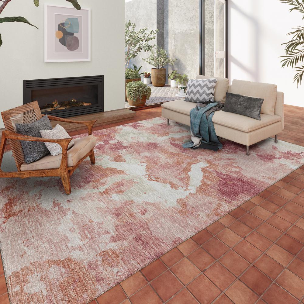 Indoor/Outdoor Accord AAC32 Pink Washable 3' x 5' Rug