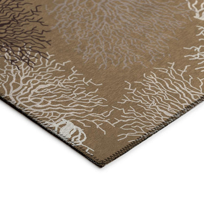 Indoor/Outdoor Seabreeze SZ3 Taupe Washable 10' x 14' Rug