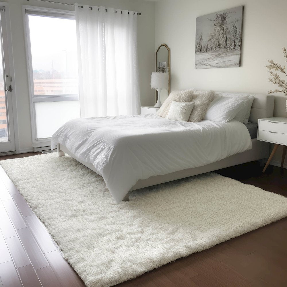 Luxury Washable Voyage VY1 Ivory 3' x 5' Rug
