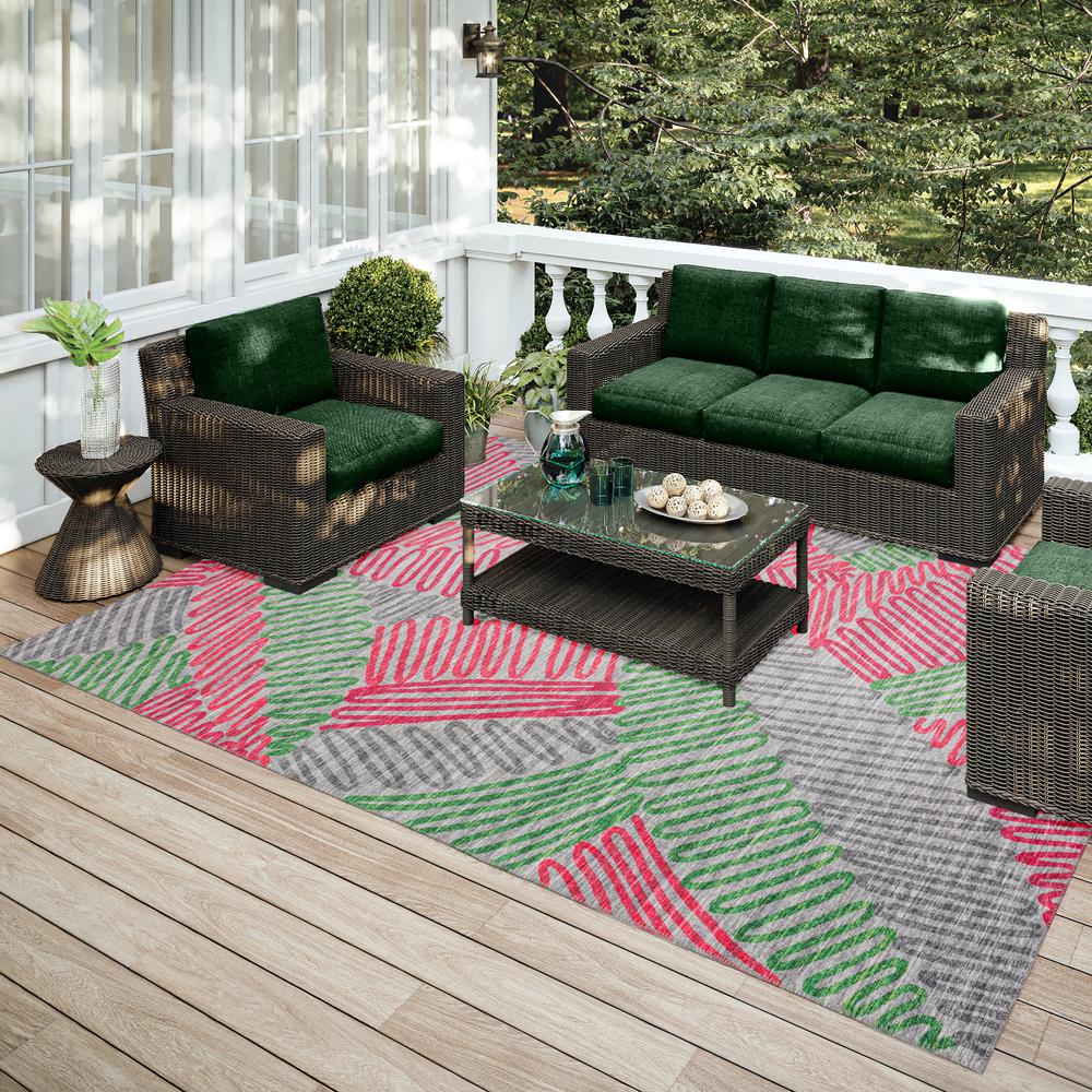 Indoor/Outdoor Sedona SN11 Fruity Washable 3' x 5' Rug