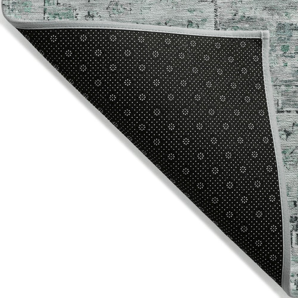 Machine Washable Indoor/Outdoor Chantille Teal 2'6" x 3'10" Rug