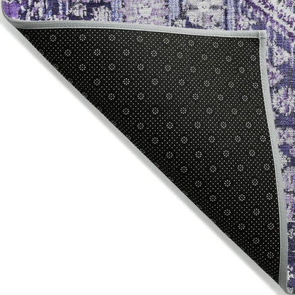 Machine Washable Indoor/Outdoor Chantille Purple 2'6" x 3'10" Rug