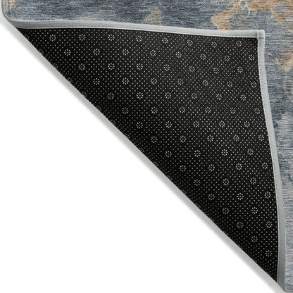 Machine Washable Indoor/Outdoor Chantille Gray 2'6" x 3'10" Rug