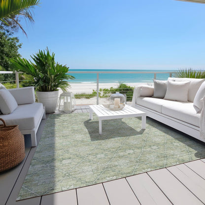 Machine Washable Indoor/Outdoor Chantille Aloe 5' x 7'6" Rug