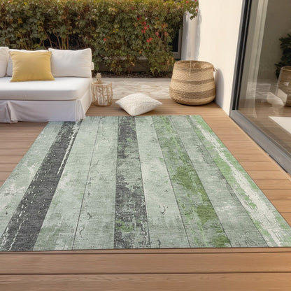 Machine Washable Indoor/Outdoor Chantille Aloe 5' x 7'6" Rug