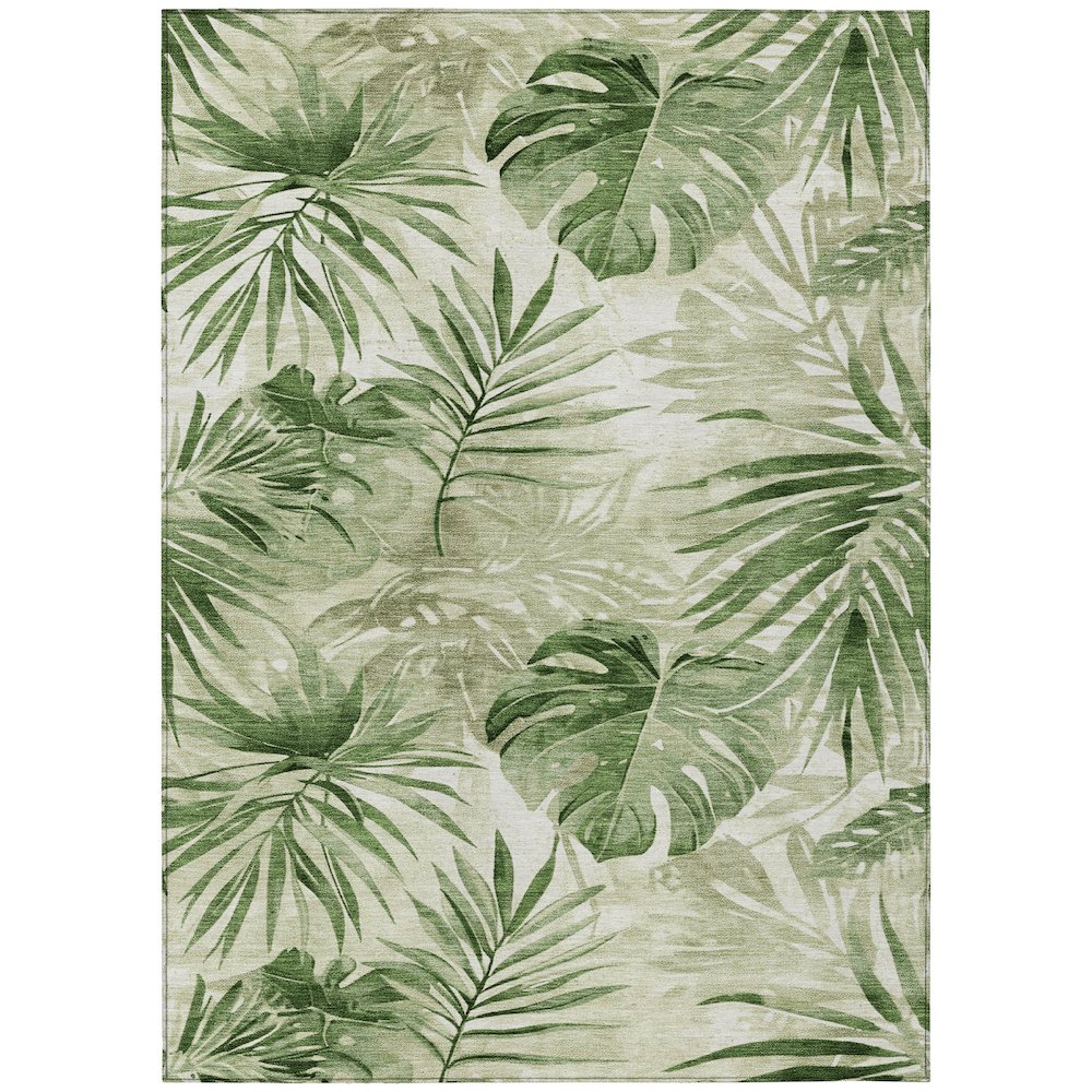 Machine Washable Indoor/Outdoor Chantille Aloe 5' x 7'6" Rug